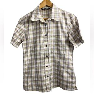 Classic Plaid Short Sleeve Shirt for Men